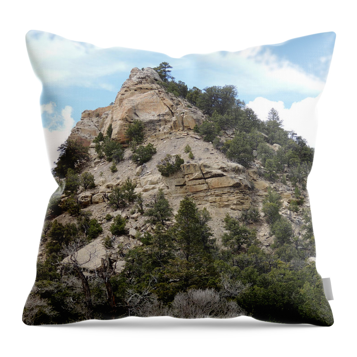 Utah Landscape Throw Pillow featuring the photograph Utah landscape I-70 West Bound in Motion 5819 by Andrew Chambers