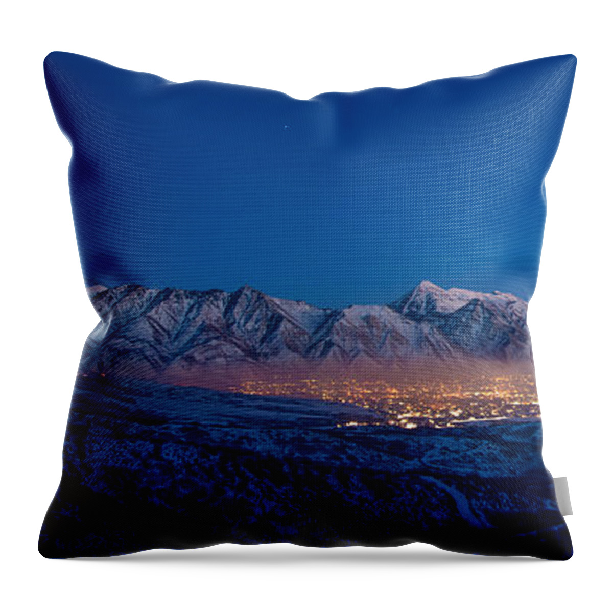 Utah Throw Pillow featuring the photograph Utah Valley by Chad Dutson