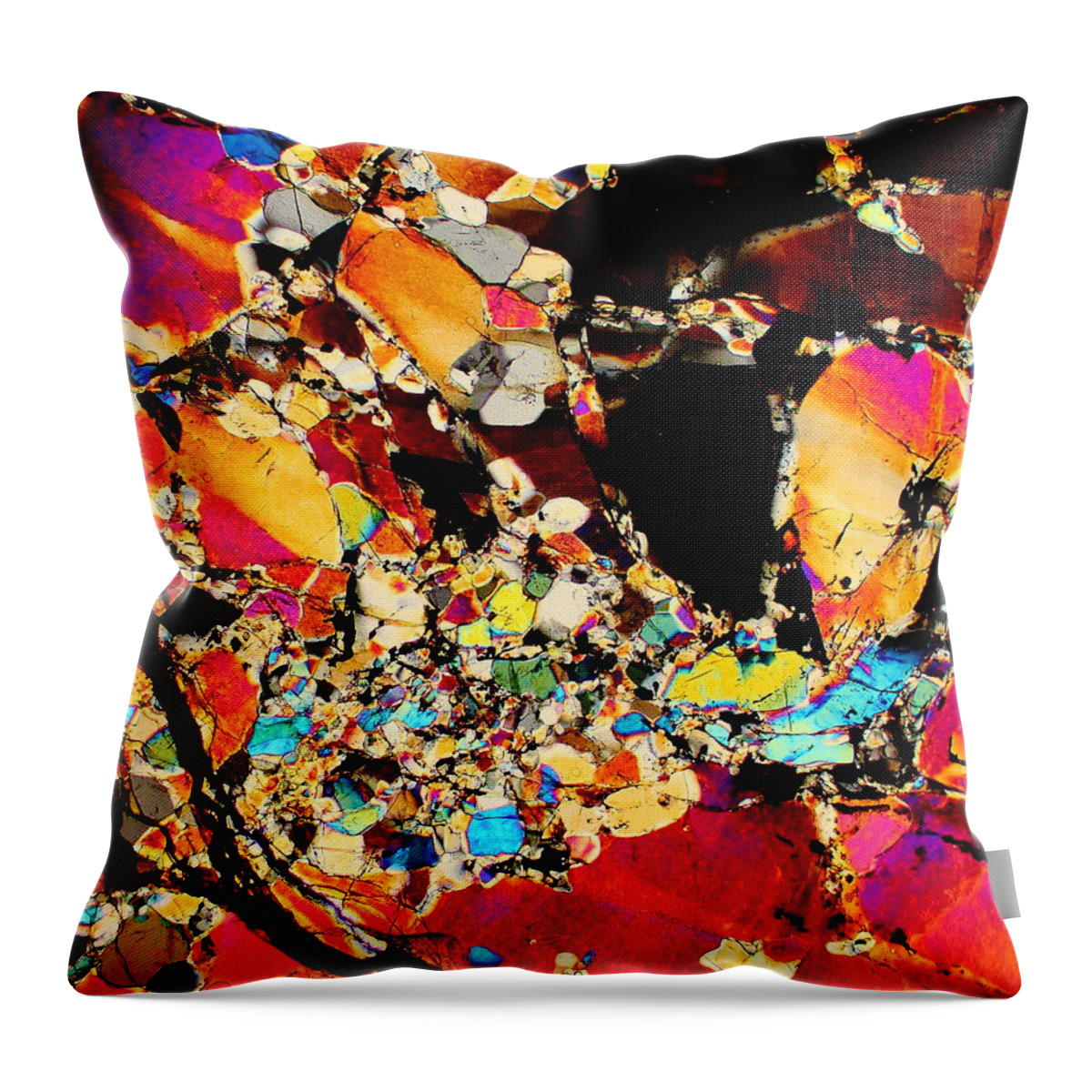Meteorites Throw Pillow featuring the photograph Melting Pot by Hodges Jeffery