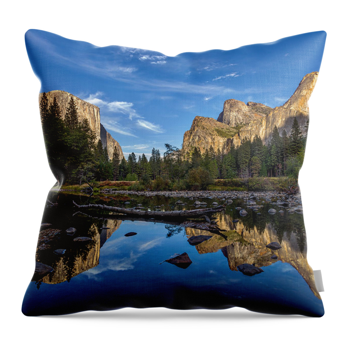 California Throw Pillow featuring the photograph Valley View I by Peter Tellone