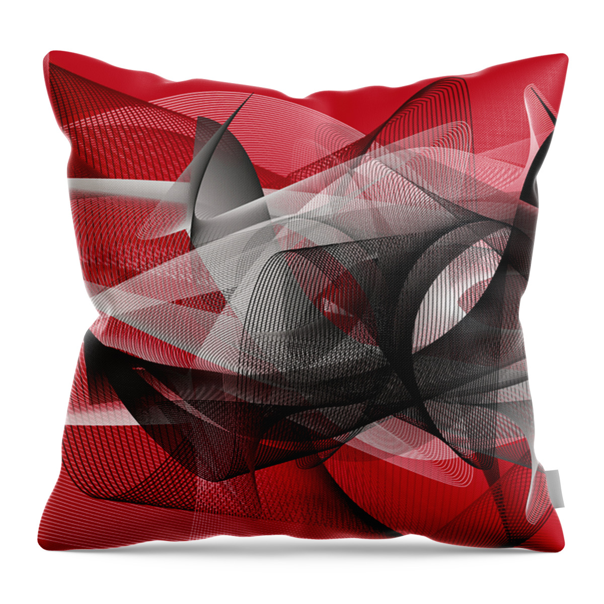 Kinetics Throw Pillow featuring the mixed media Velocity 2 by Angelina Tamez