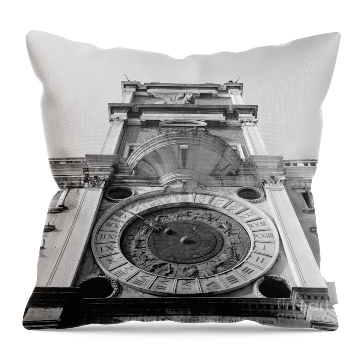 Venice Throw Pillow featuring the photograph Venice Clock Tower by Riccardo Mottola