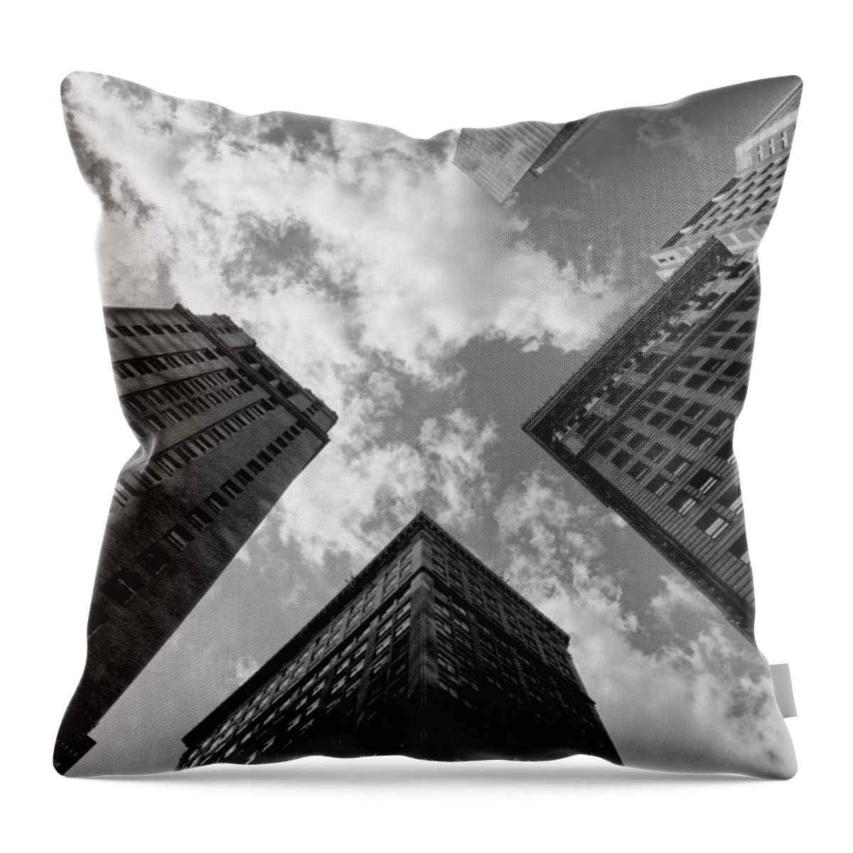 Cityscape Throw Pillow featuring the photograph Vertigo by Paul Watkins