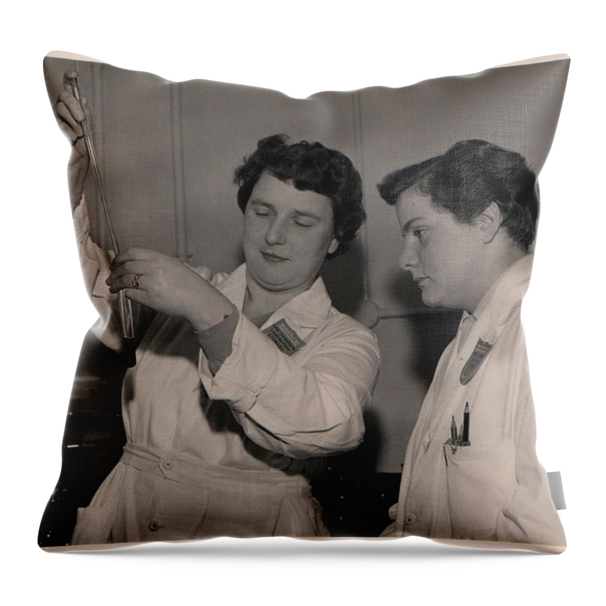 White Throw Pillow featuring the photograph Positive and Negative by Gillian Singleton