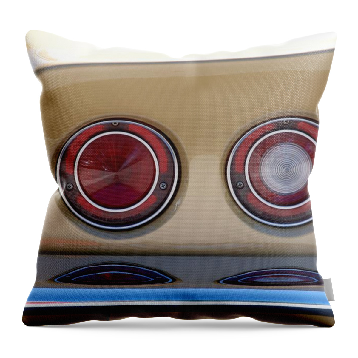Corvette Throw Pillow featuring the photograph Vette Lights by Rob Hans