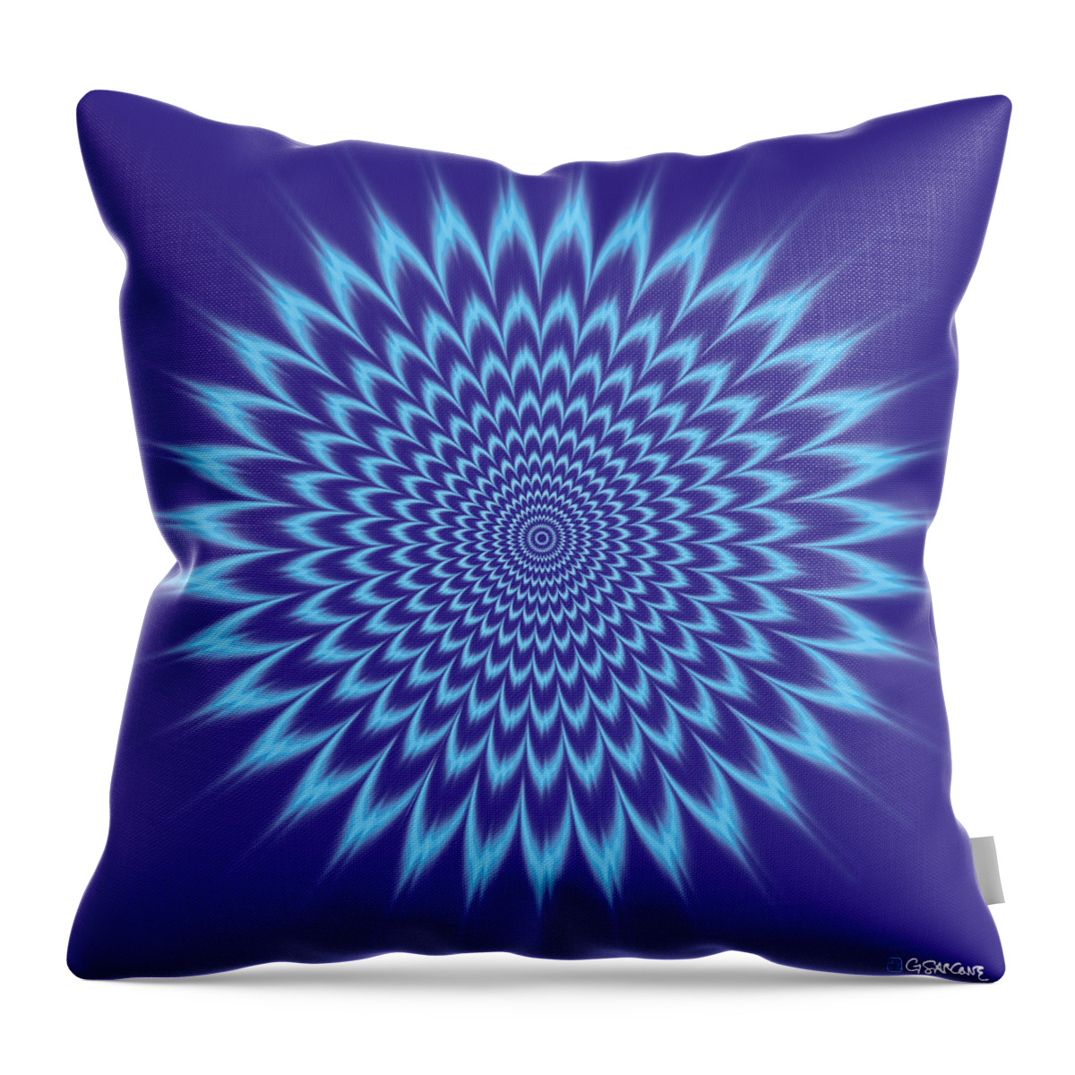 Vibrating Throw Pillow featuring the digital art Vibrating colors by Gianni Sarcone