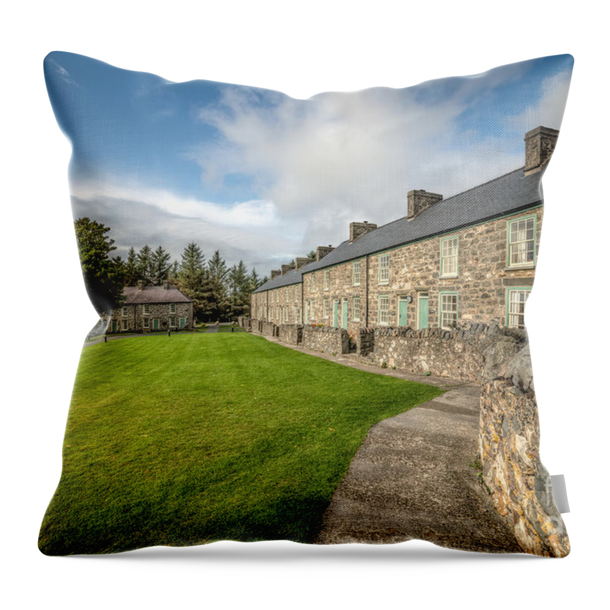 Llŷn Peninsula Throw Pillow featuring the photograph Victorian Cottages by Adrian Evans