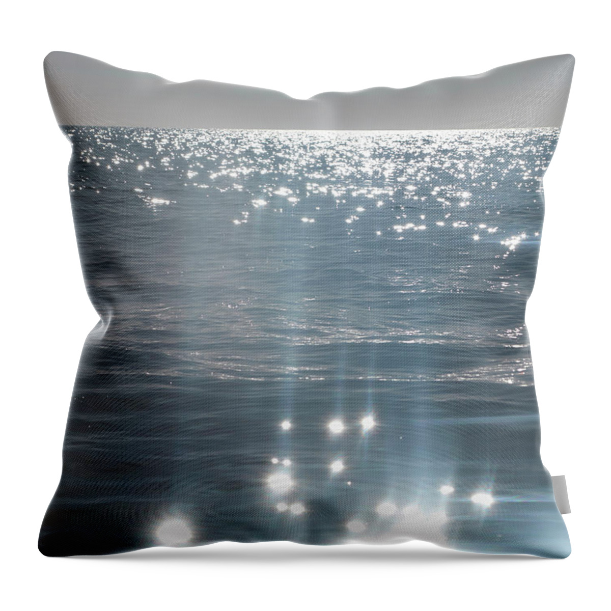 Scenics Throw Pillow featuring the photograph View Out To Sea Across Atlantic Ocean by Dougal Waters