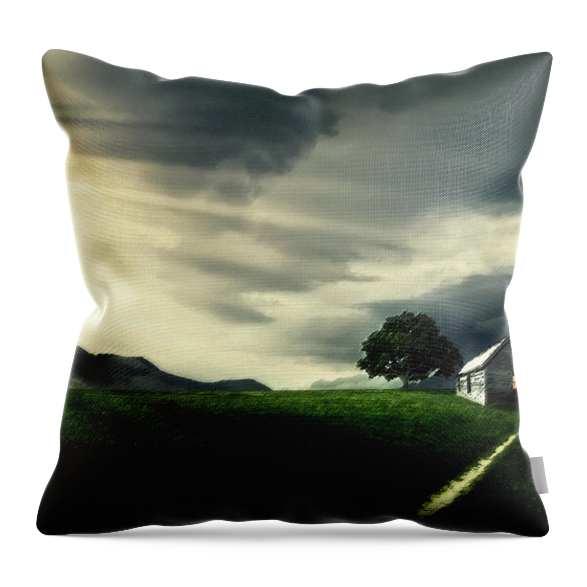 Architecture Throw Pillow featuring the photograph Village by Bess Hamiti