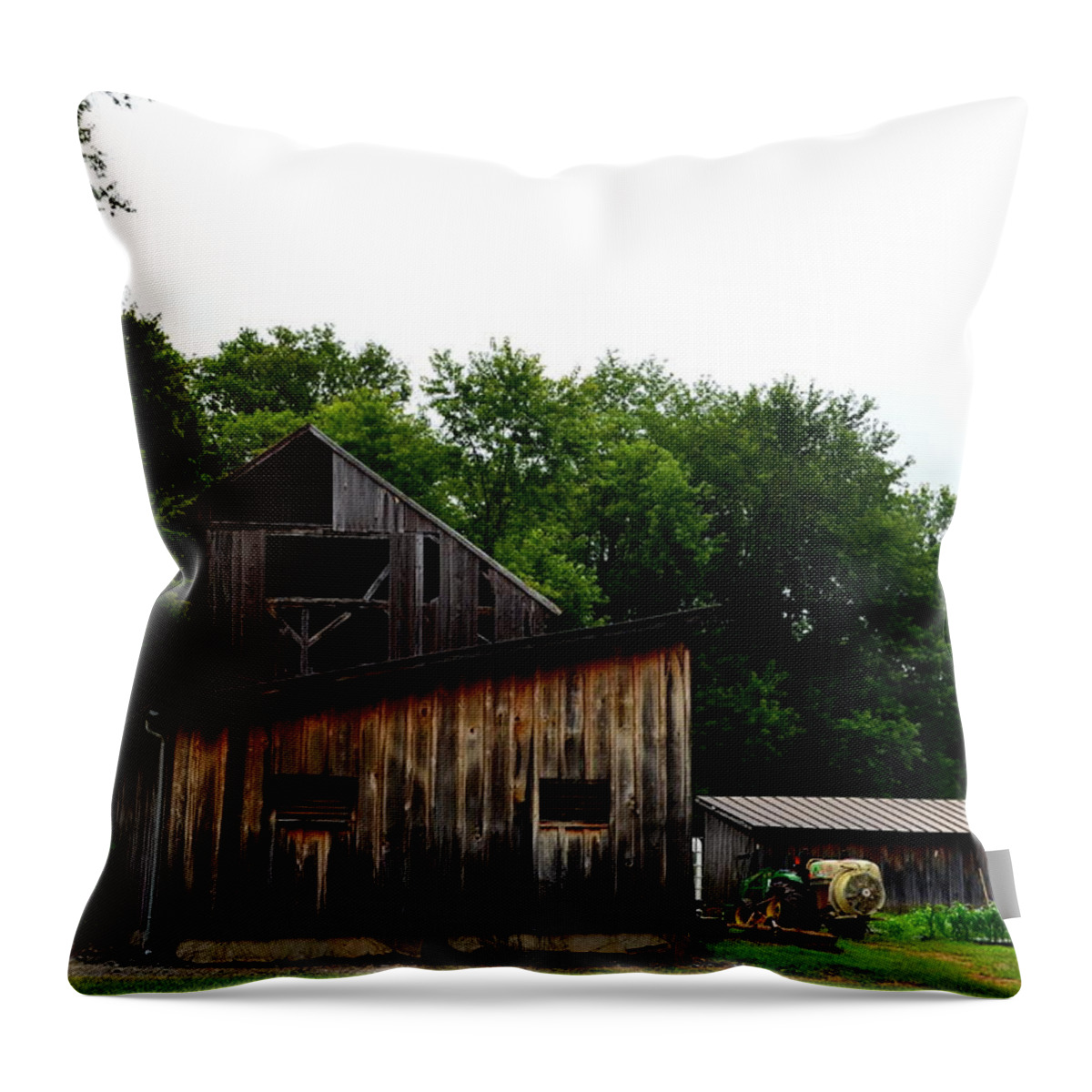 Winery Throw Pillow featuring the photograph Village Winery by Cathy Shiflett