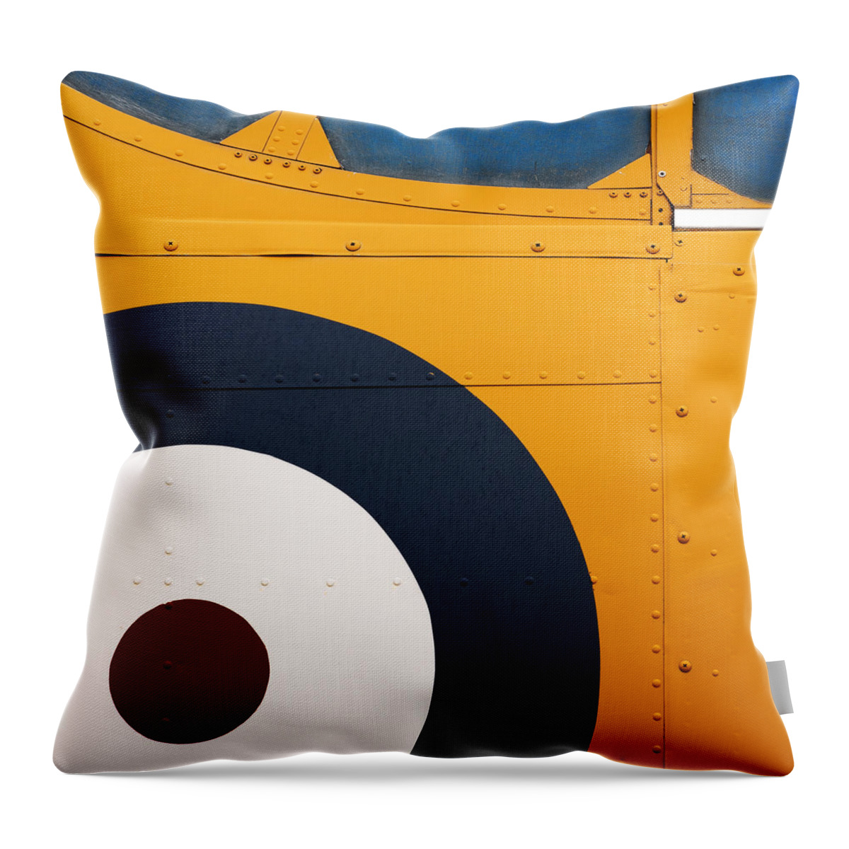 Design Throw Pillow featuring the photograph Vintage Airplane Abstract Design by Carol Leigh