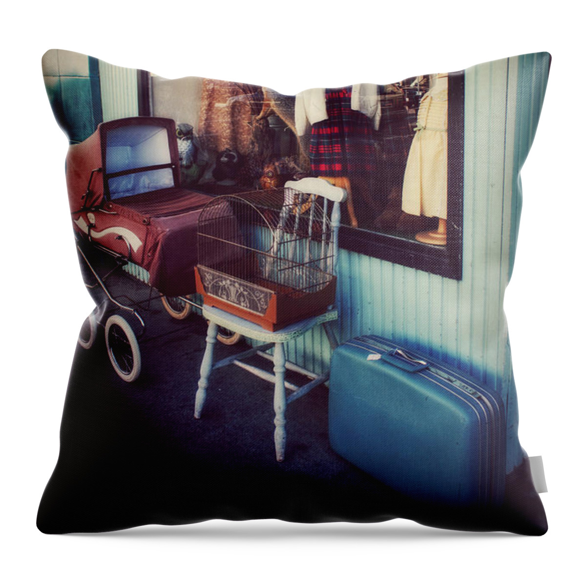 Vintage Throw Pillow featuring the photograph Vintage Memories by Melanie Lankford Photography