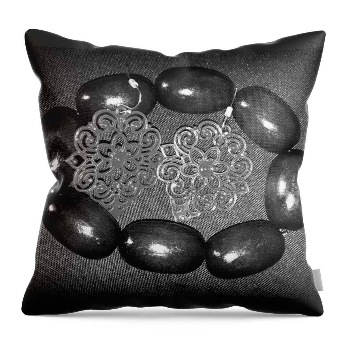 Bracelet Throw Pillow featuring the photograph Vintage Night Out by Catherine Ratliff