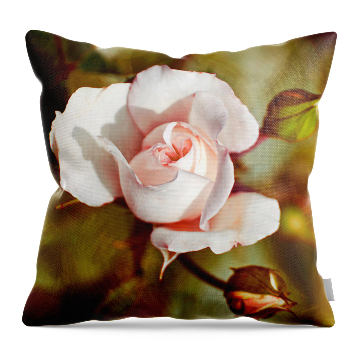 Rose Throw Pillow featuring the photograph Vintage Rose by Christina Rollo