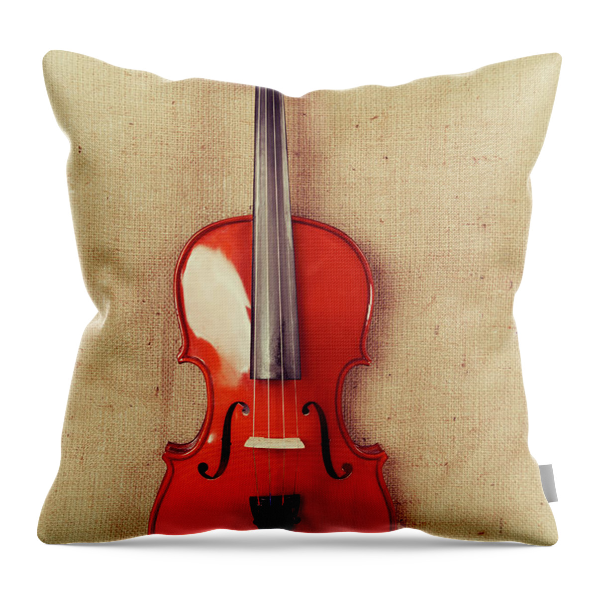 Chord Throw Pillow featuring the photograph Violin by Baytunc