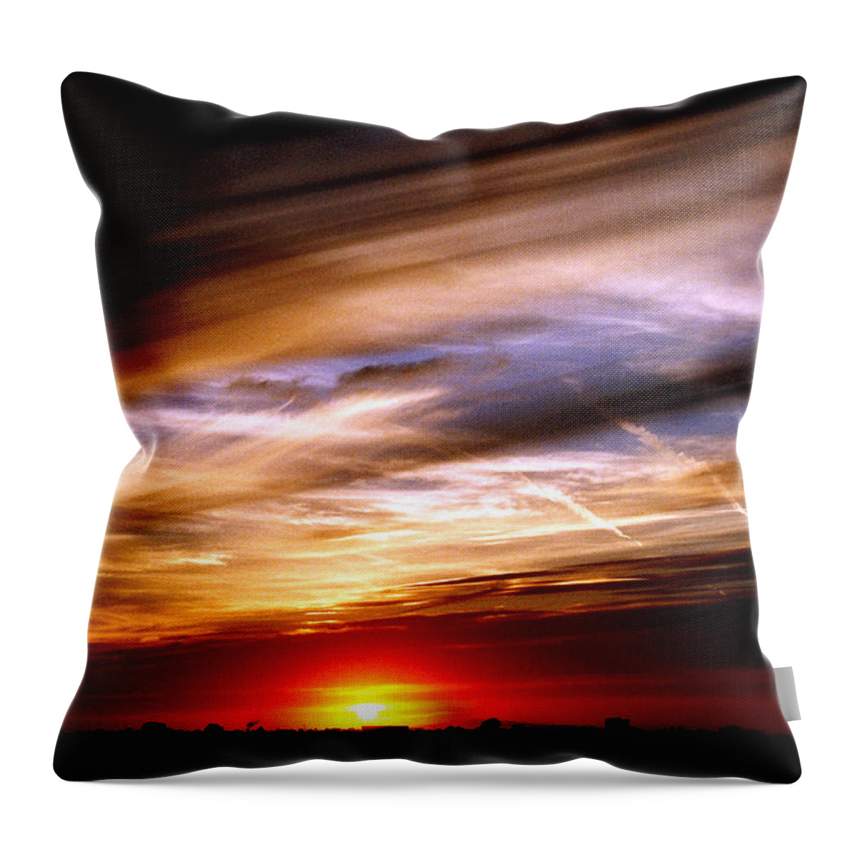 Sunset Throw Pillow featuring the photograph Vista Nobleza by Andre Aleksis