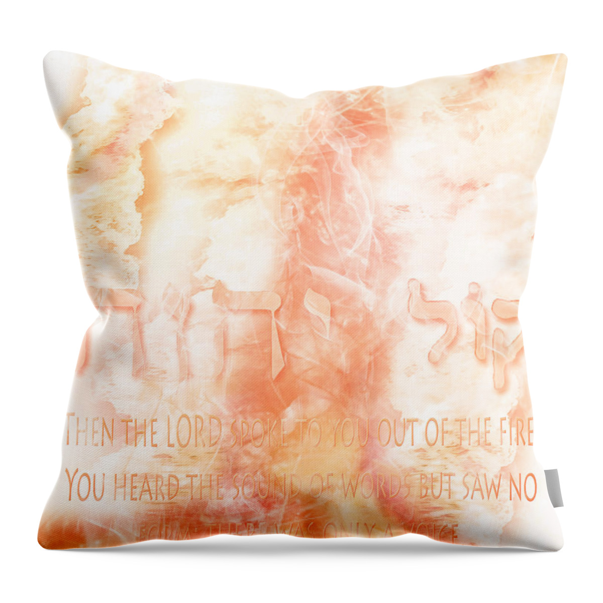 Voice Of Fire Throw Pillow featuring the digital art Voice of Fire by Jennifer Page
