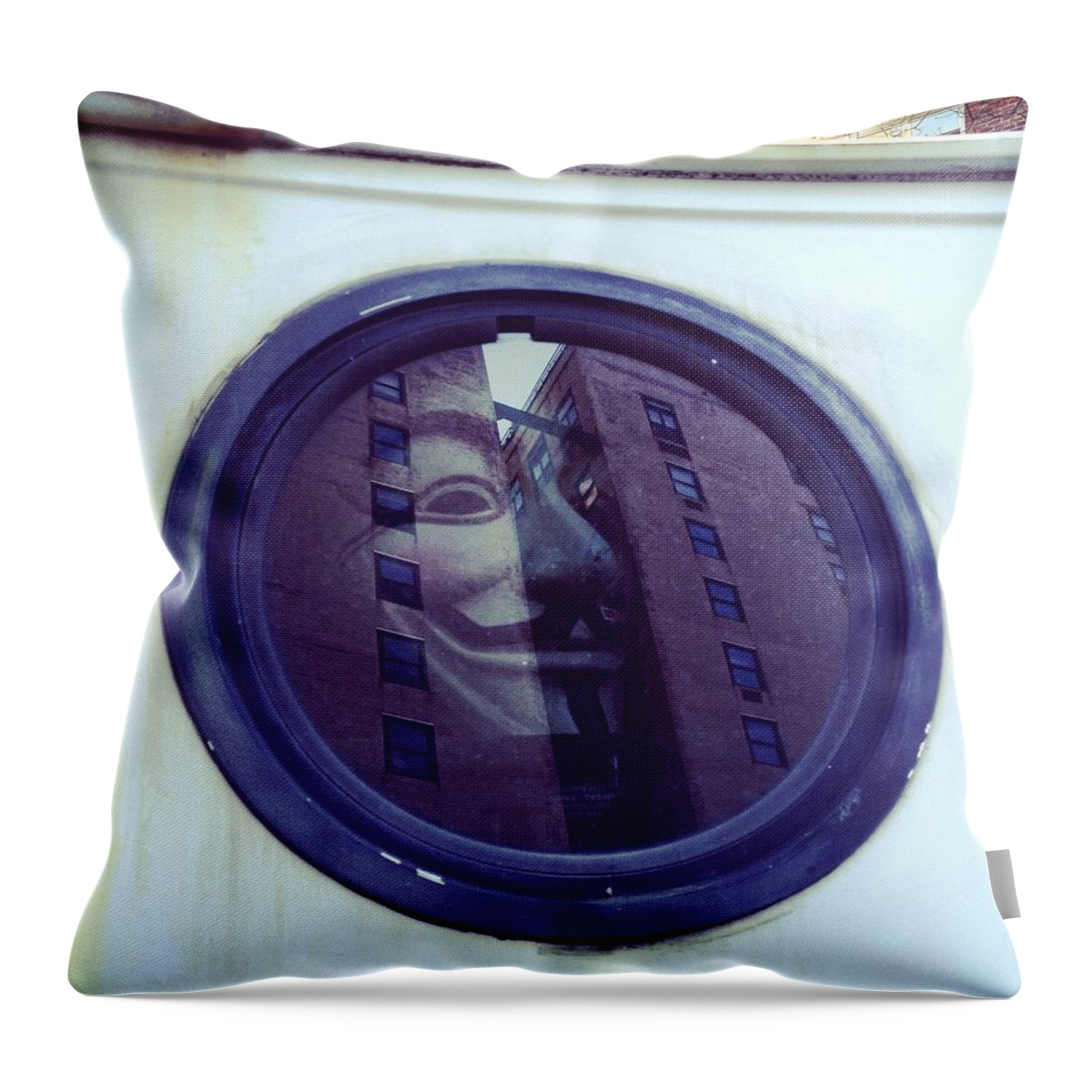 Nyc Throw Pillow featuring the photograph V's Van View by Natasha Marco