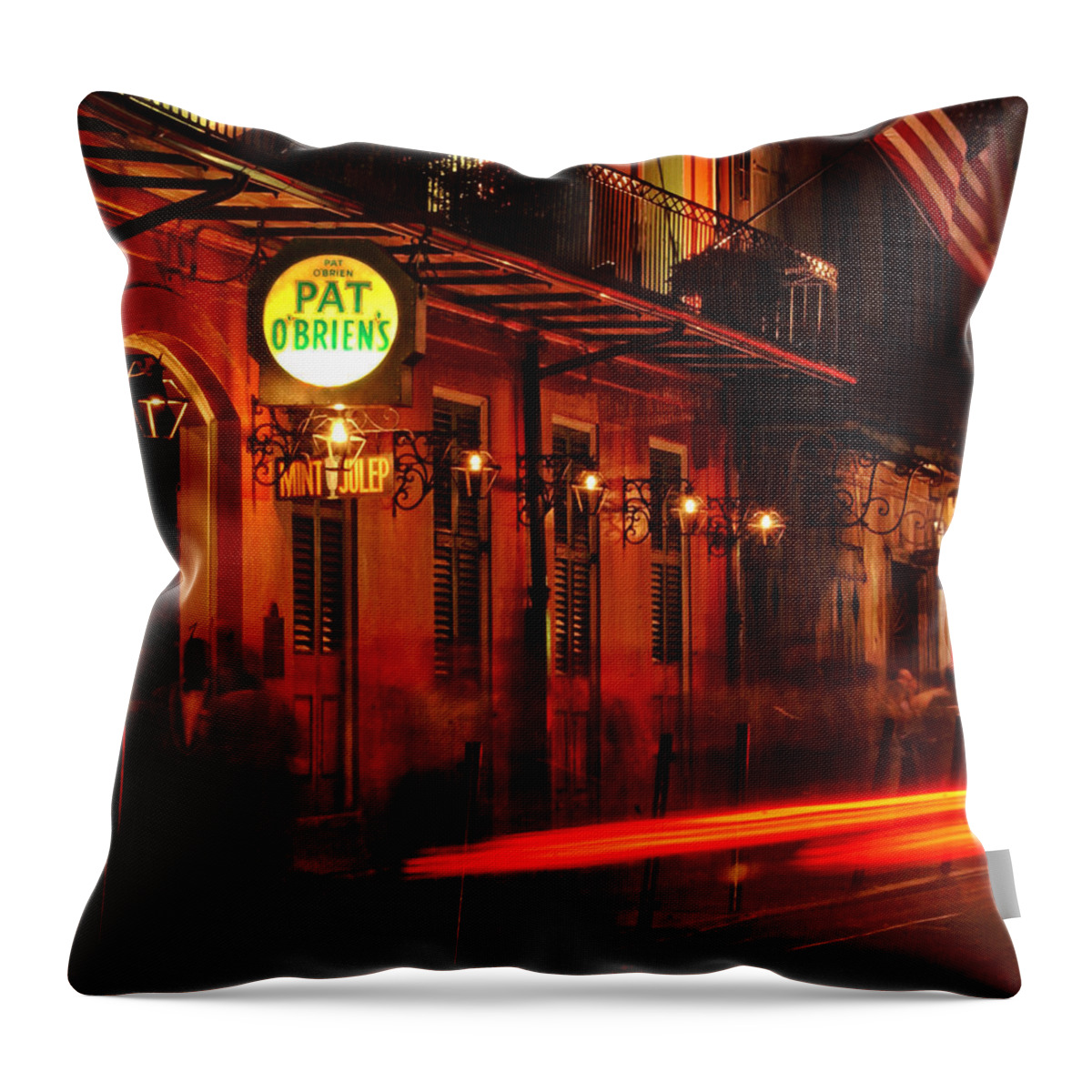 New Orleans Throw Pillow featuring the photograph Waiting For A Hurricane by Greg and Chrystal Mimbs