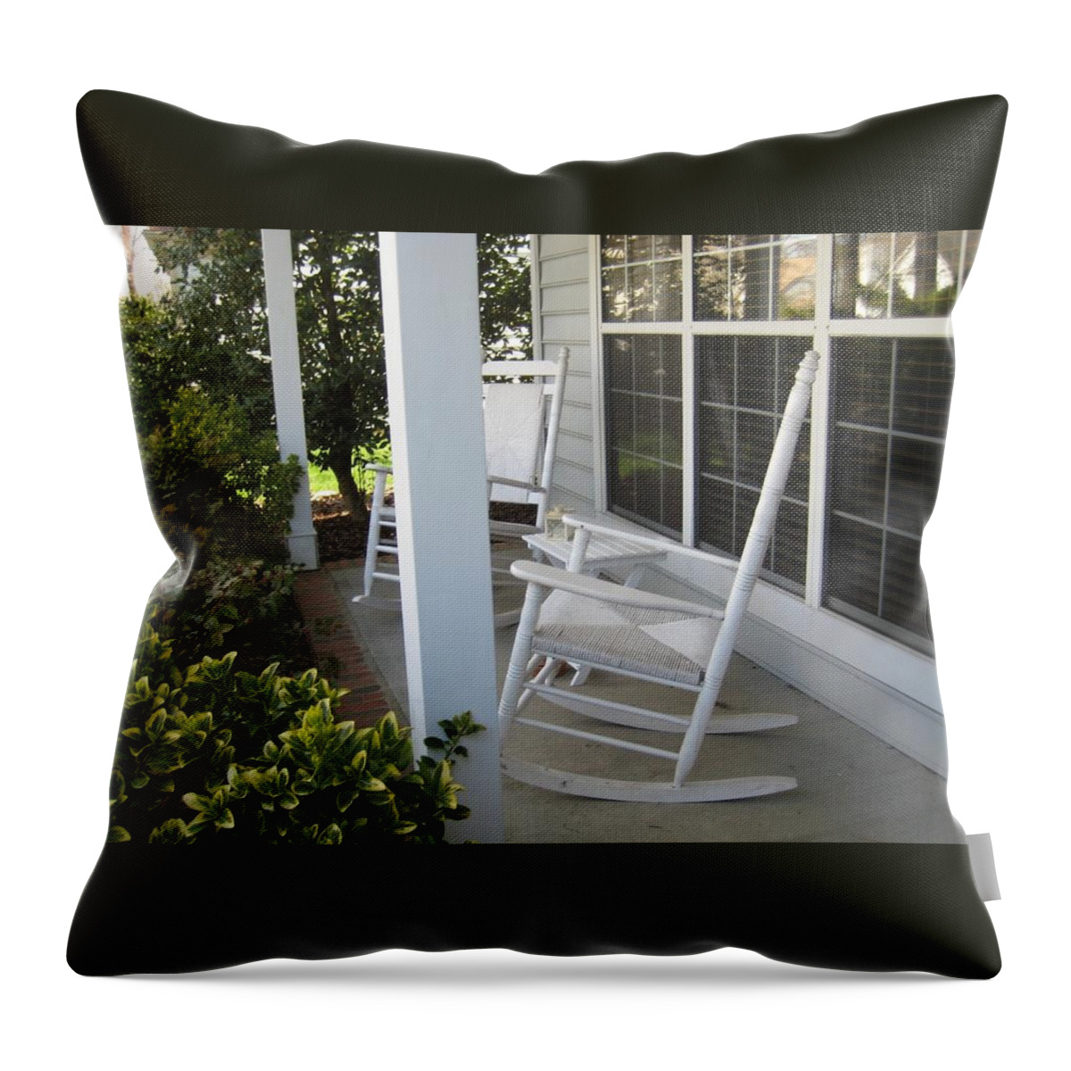 Landscape Throw Pillow featuring the photograph Waiting For Summer by Melissa McCrann