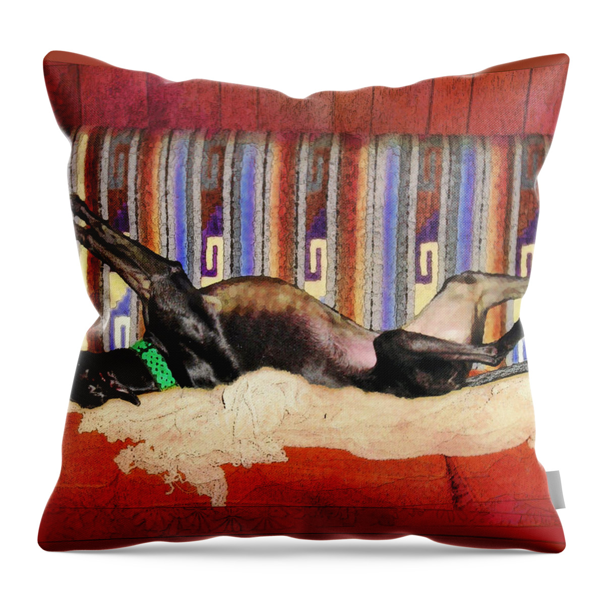 Coffee Throw Pillow featuring the photograph Wake Me When The Coffee's Ready by Ginny Schmidt