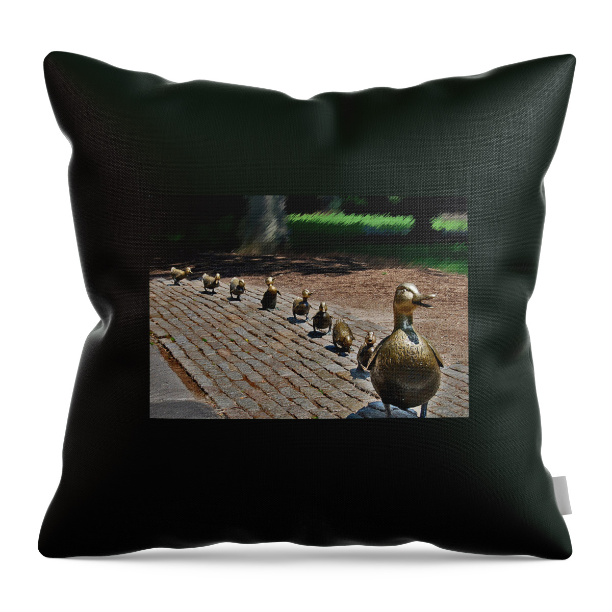 Boston Throw Pillow featuring the photograph Walk this Way by Caroline Stella