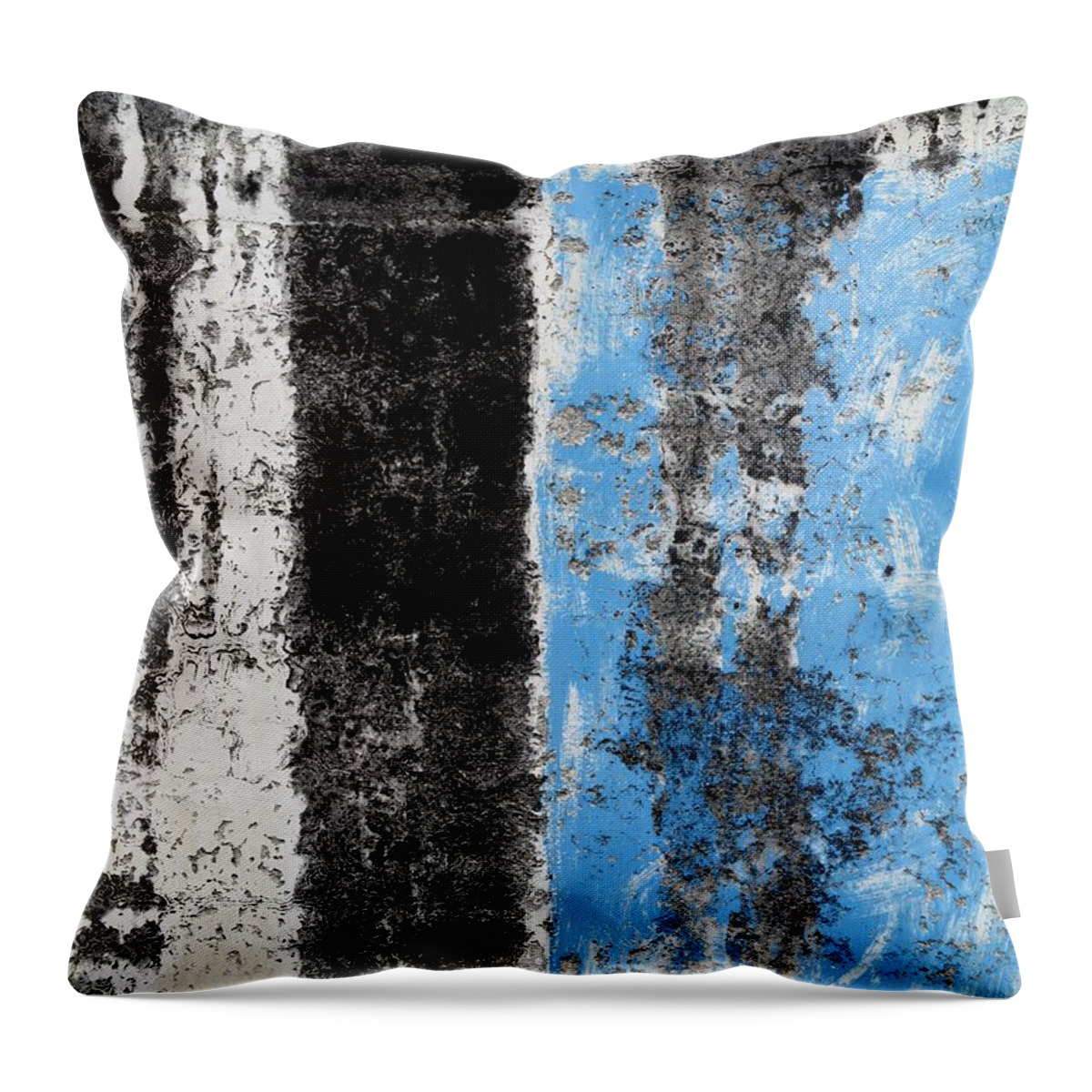 Texture Throw Pillow featuring the digital art Wall Abstract 34 by Maria Huntley