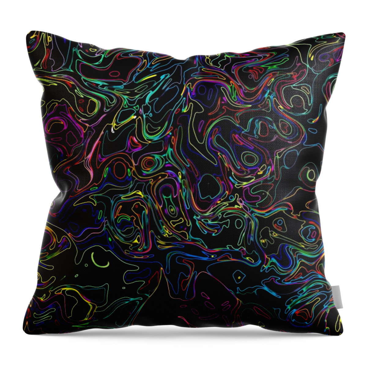Neon Throw Pillow featuring the photograph Waltz In F7 by Mark Blauhoefer