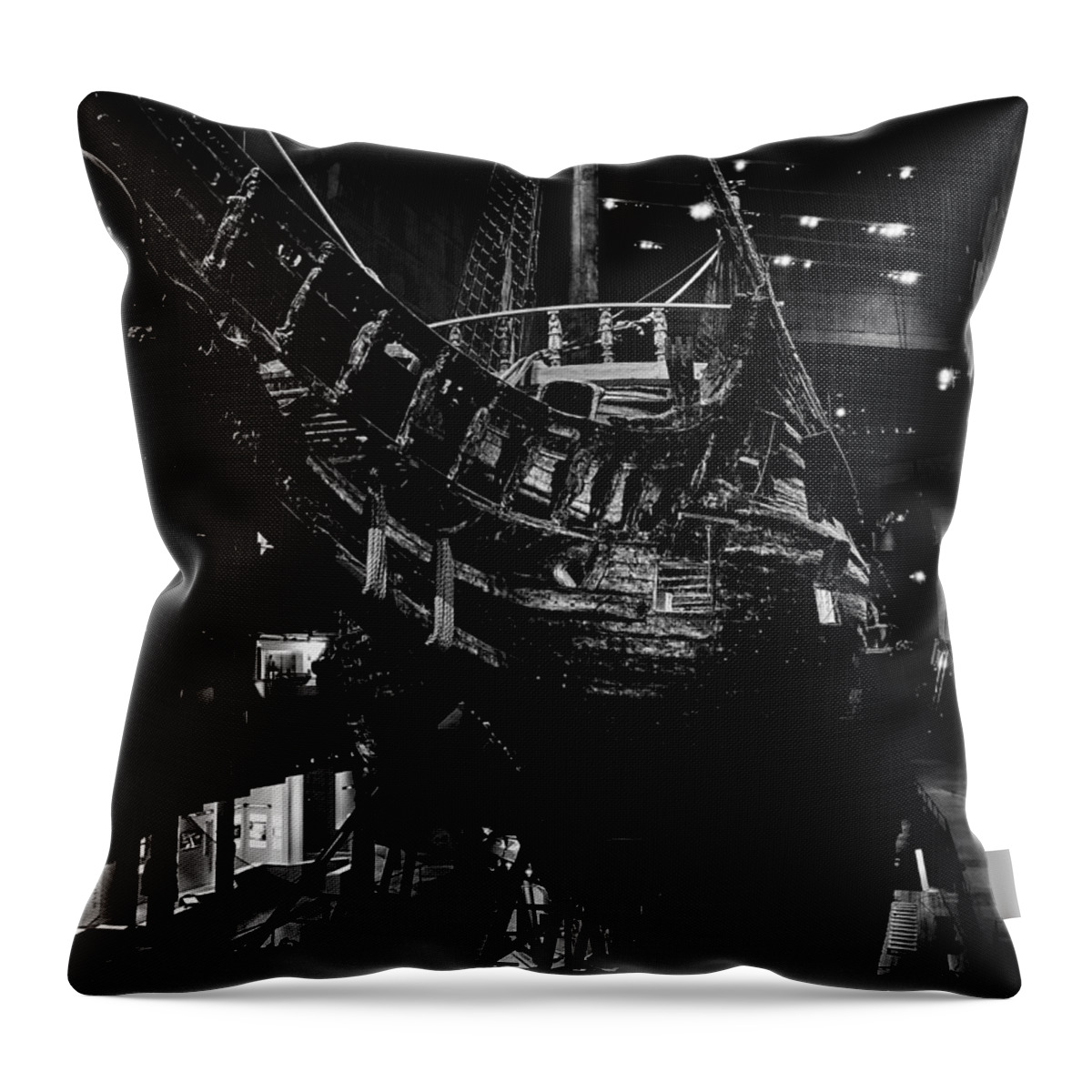 Djurg�rden Throw Pillow featuring the photograph Wasa-museum. Stockholm 2014 by Jouko Lehto