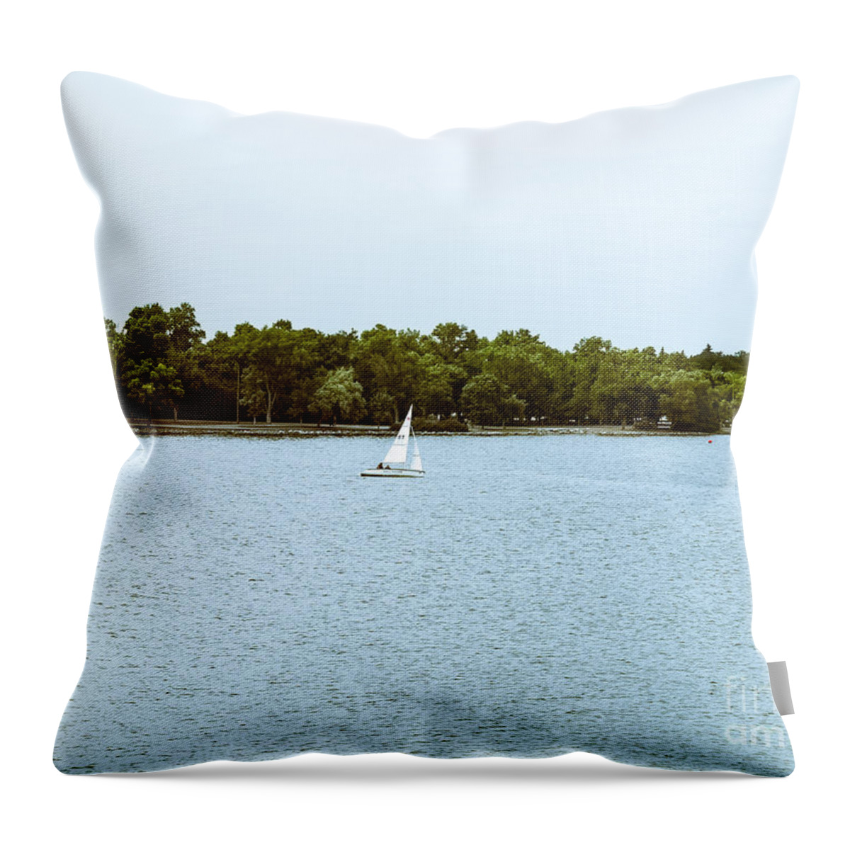 Wind Throw Pillow featuring the photograph Wascana -22 by David Fabian