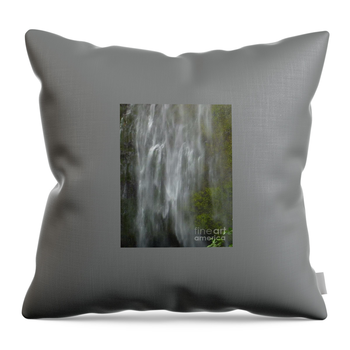 Water Fall Throw Pillow featuring the photograph Water Fall Dream by Susan Garren