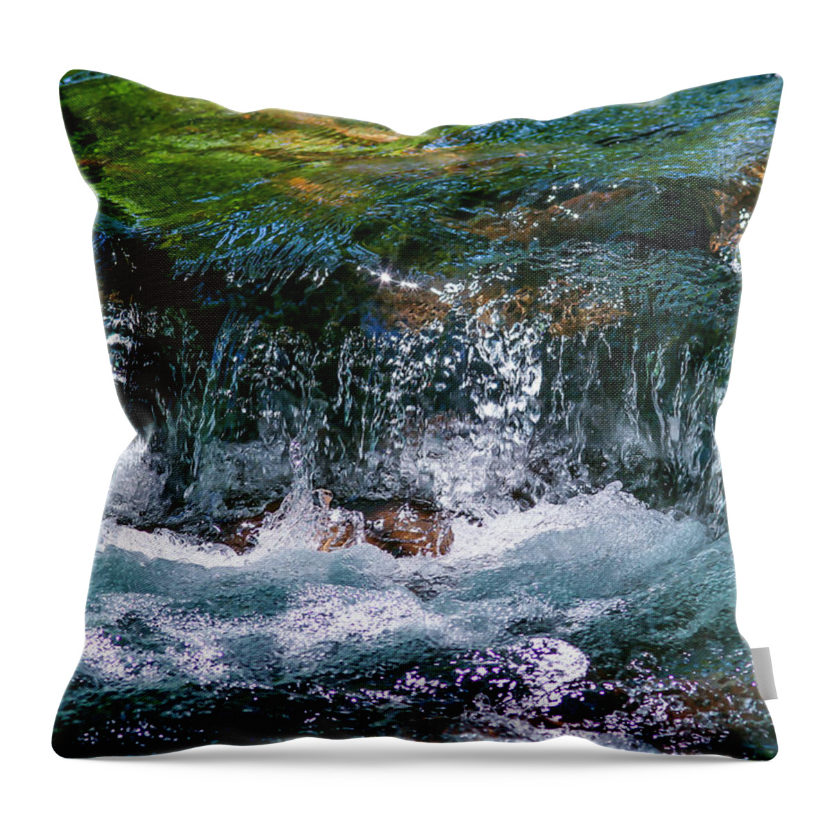 Water Throw Pillow featuring the photograph Waterflow by Dennis Bucklin