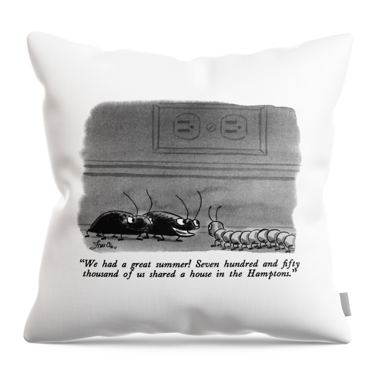 We Had A Great Summer!  Seven Hundred And Fifty Throw Pillow