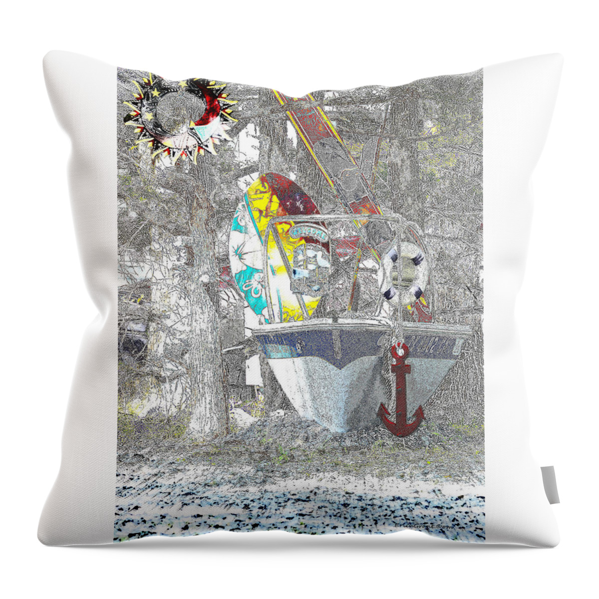 Texas Throw Pillow featuring the photograph Welcome Bow by Erich Grant