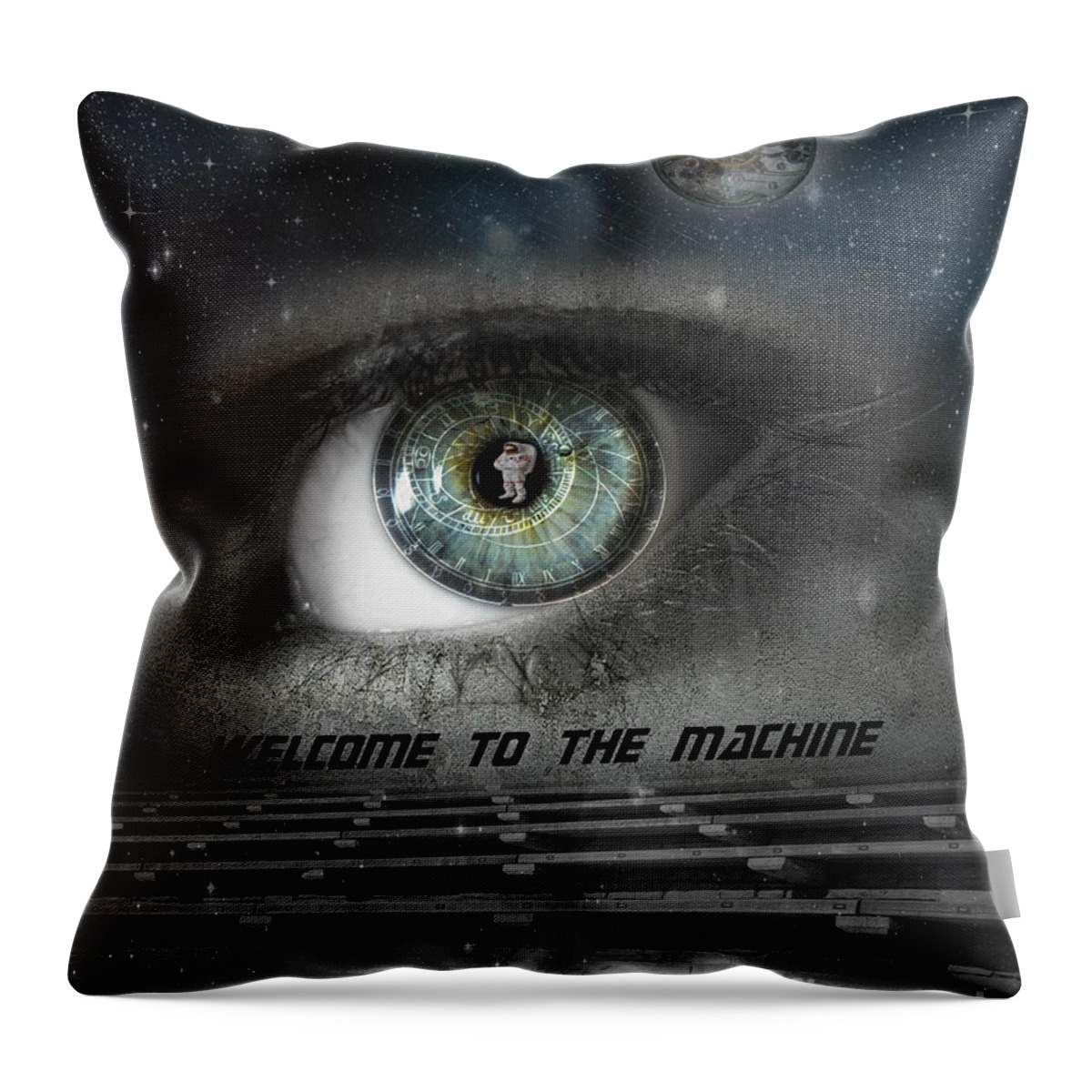 Astronomical Throw Pillow featuring the photograph Welcome to the Machine by Juli Scalzi