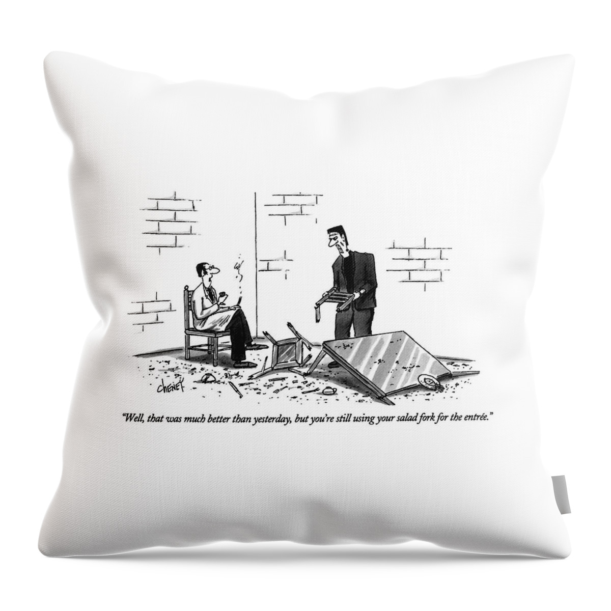 Well, That Was Much Better Than Yesterday, But Throw Pillow