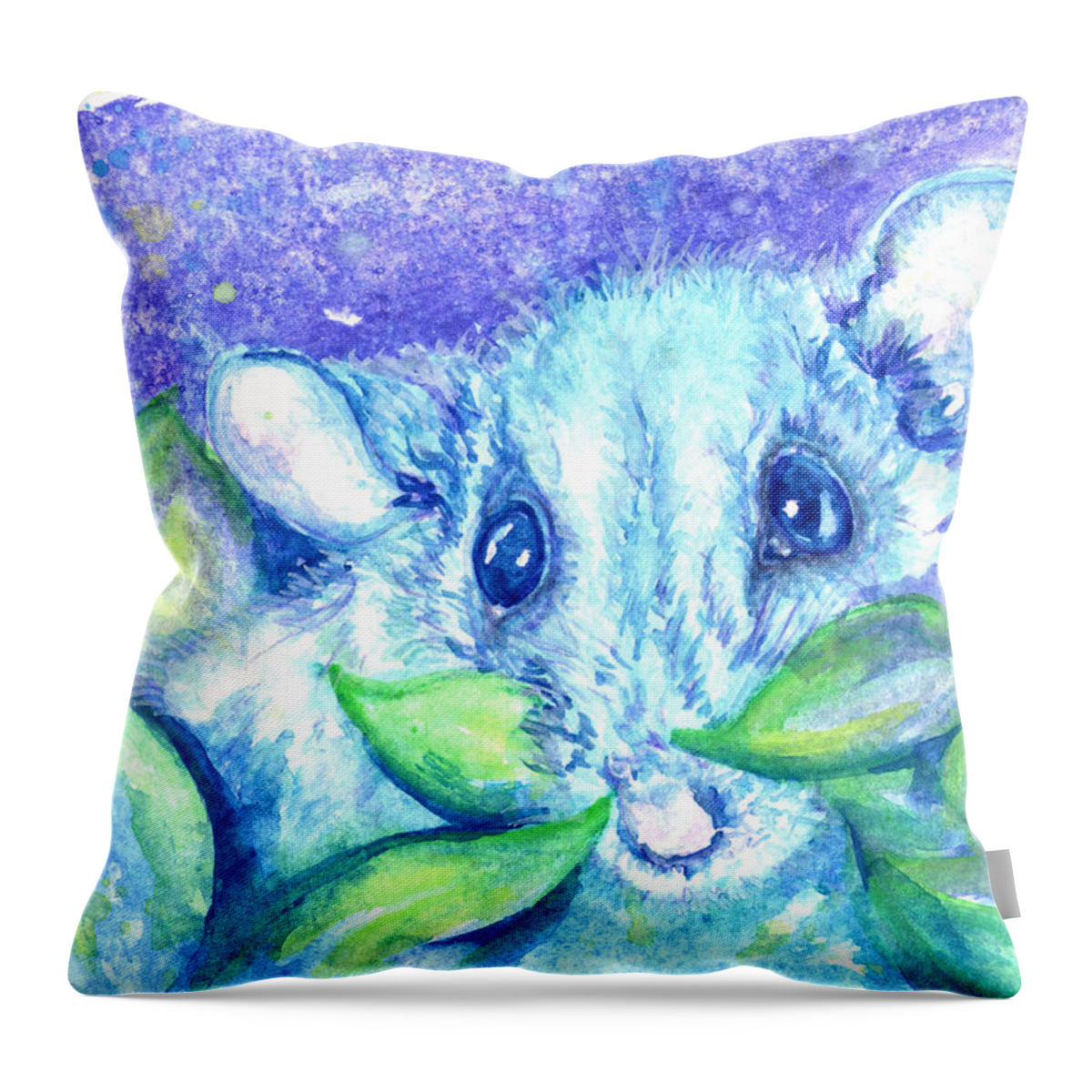 Florida Keys Throw Pillow featuring the painting Wendy by Ashley Kujan
