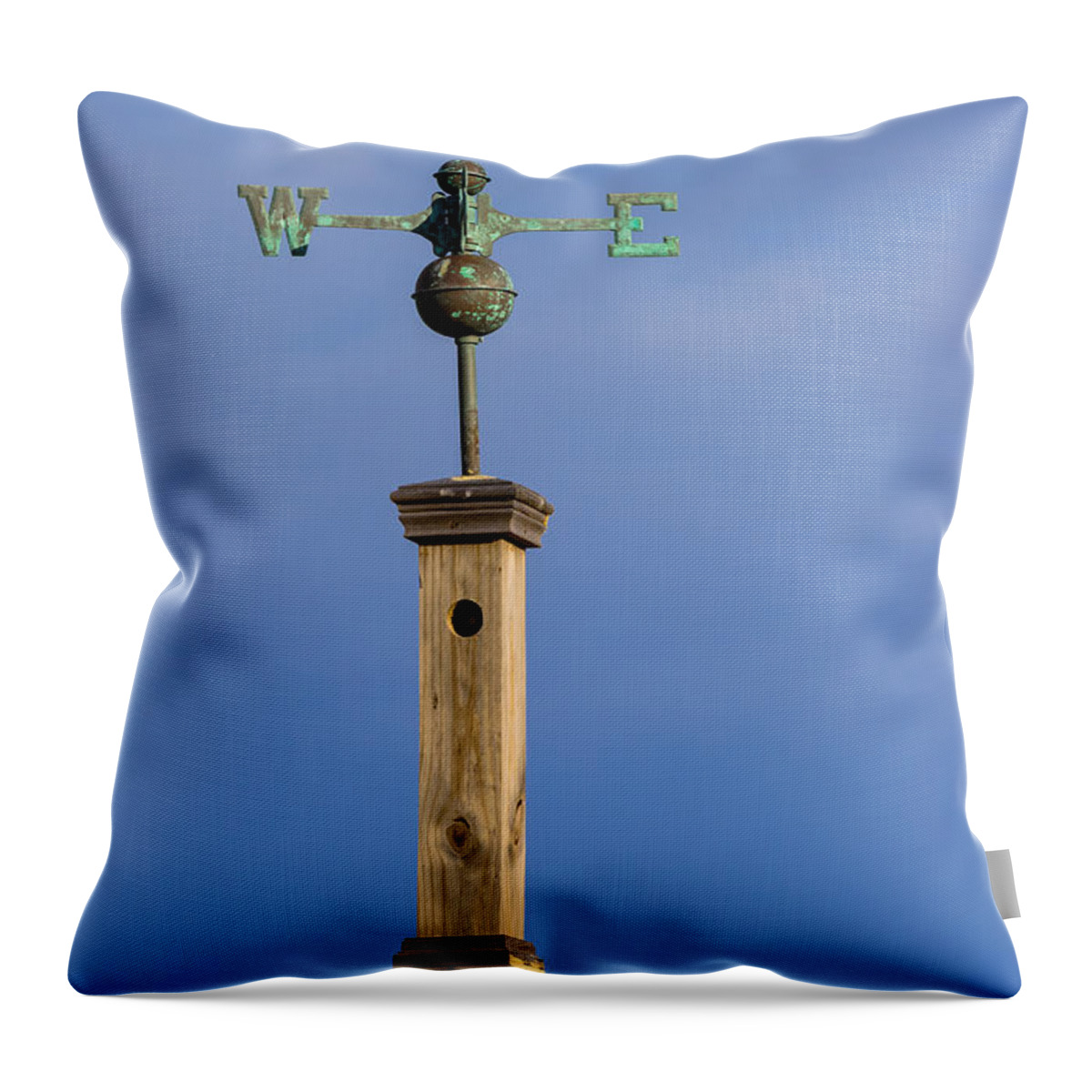 Arrow Throw Pillow featuring the photograph West and East by Ed Gleichman