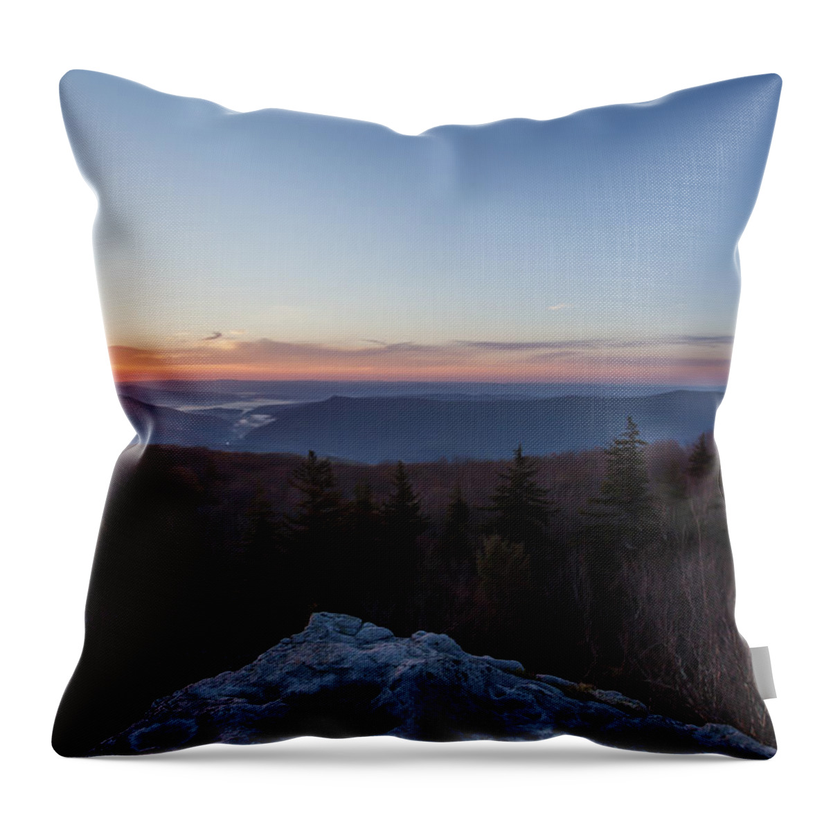 Landscapes Throw Pillow featuring the photograph West Virginia Sunrise by Amber Kresge
