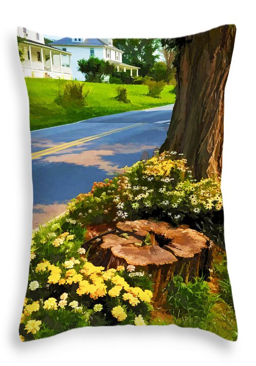  Throw Pillow featuring the photograph Westchester Avenue by Dana Sohr