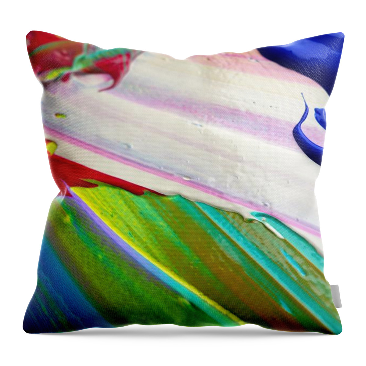 Paint Throw Pillow featuring the photograph Wet Paint 34 by Jacqueline Athmann