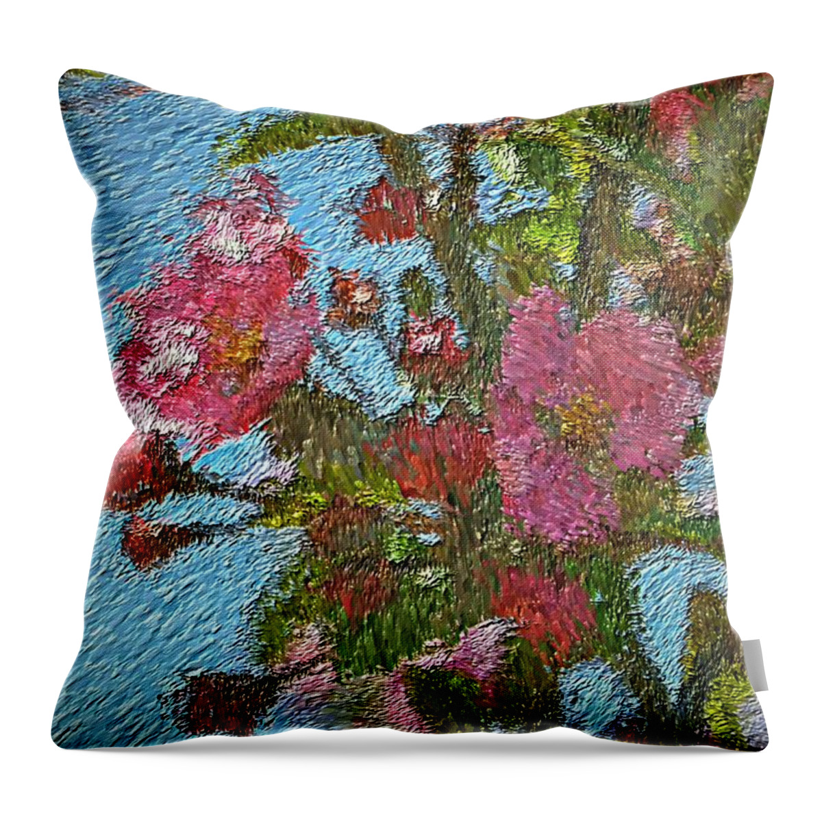 Abstract Throw Pillow featuring the photograph What Love Is This by Lisa Holland-Gillem