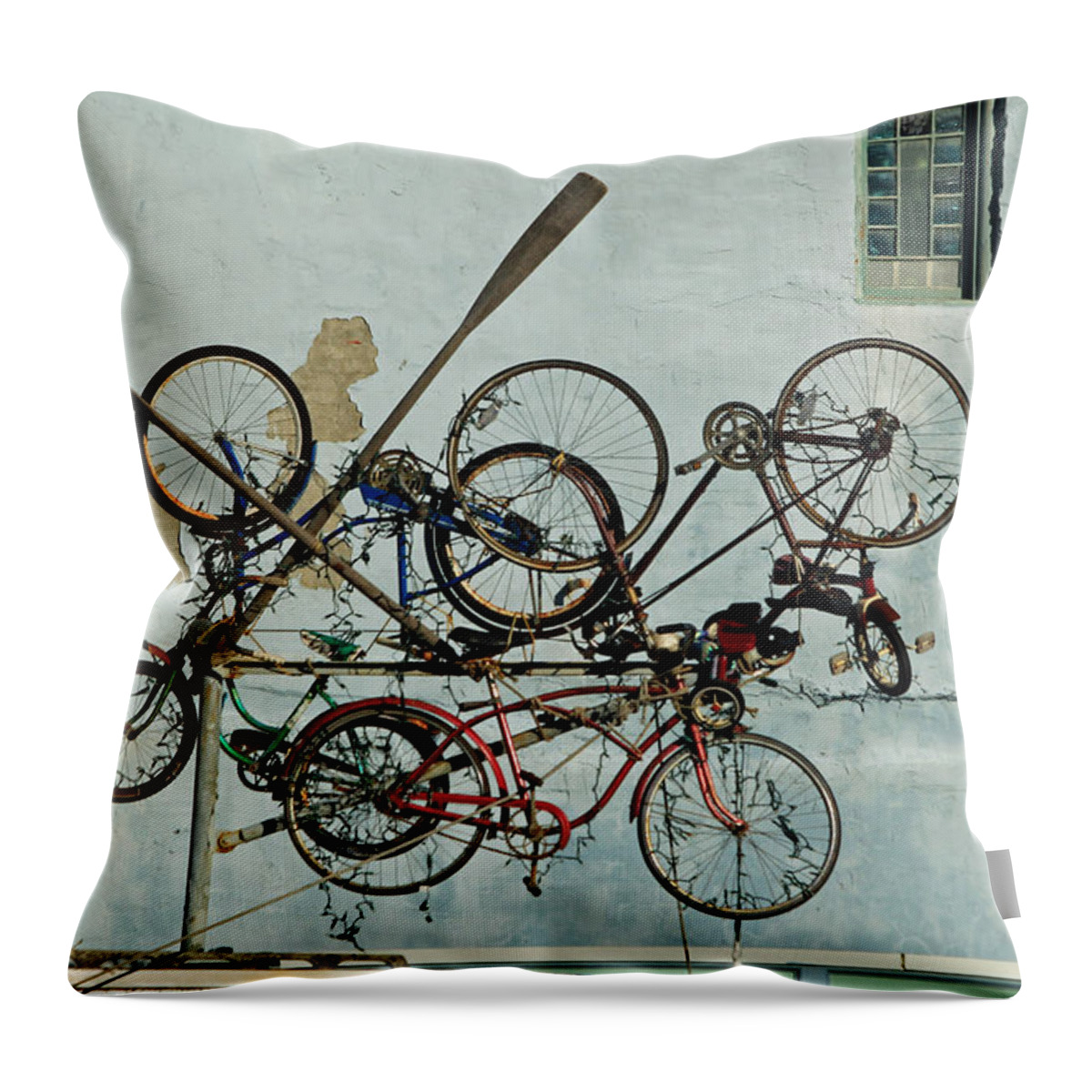 Abstract Photography Throw Pillow featuring the photograph Wheels Up by E Faithe Lester
