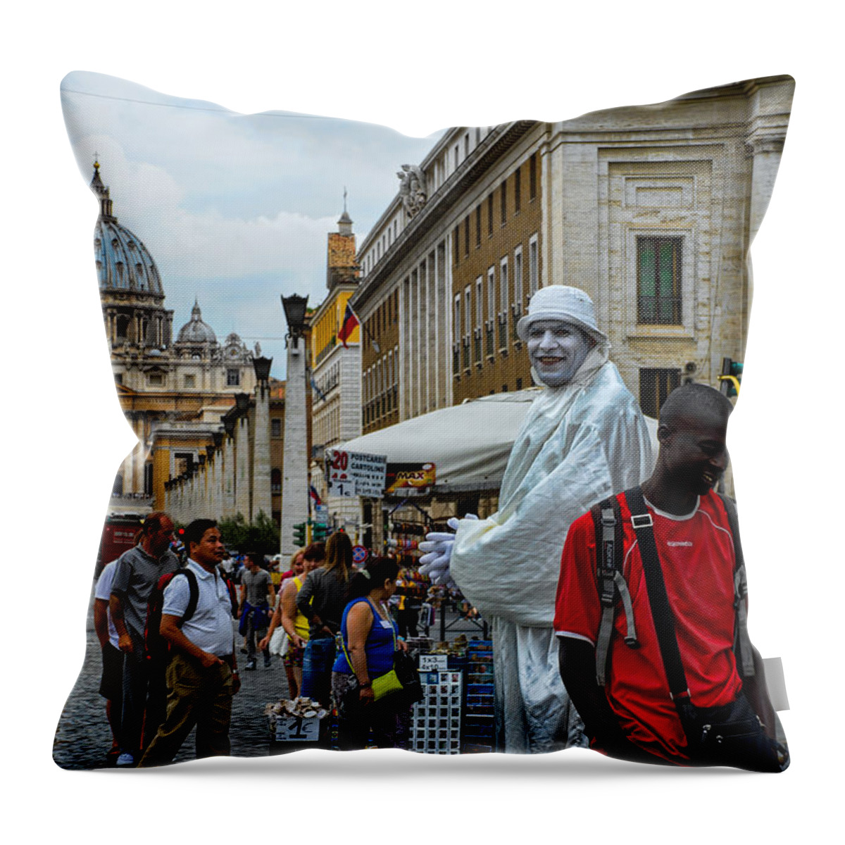 Italy Throw Pillow featuring the photograph When in Rome by Weir Here And There