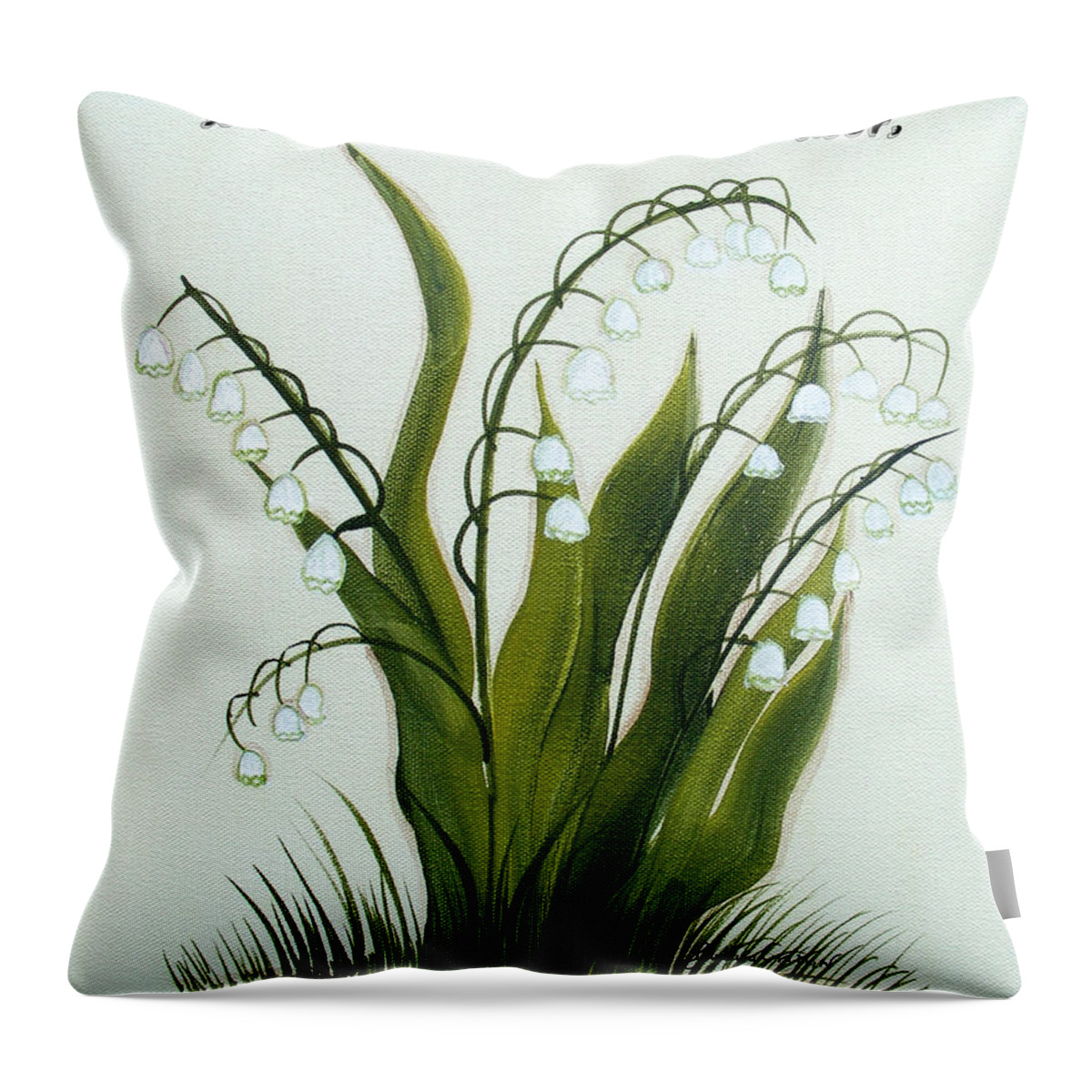 When One Door Closes Throw Pillow featuring the painting When One Door Closes by Barbara A Griffin