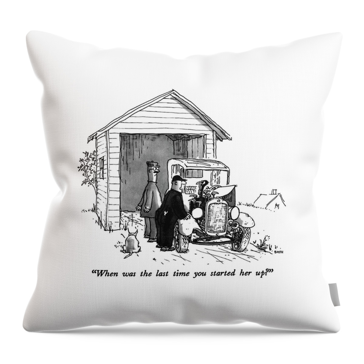 When Was The Last Time You Started Her Up? Throw Pillow