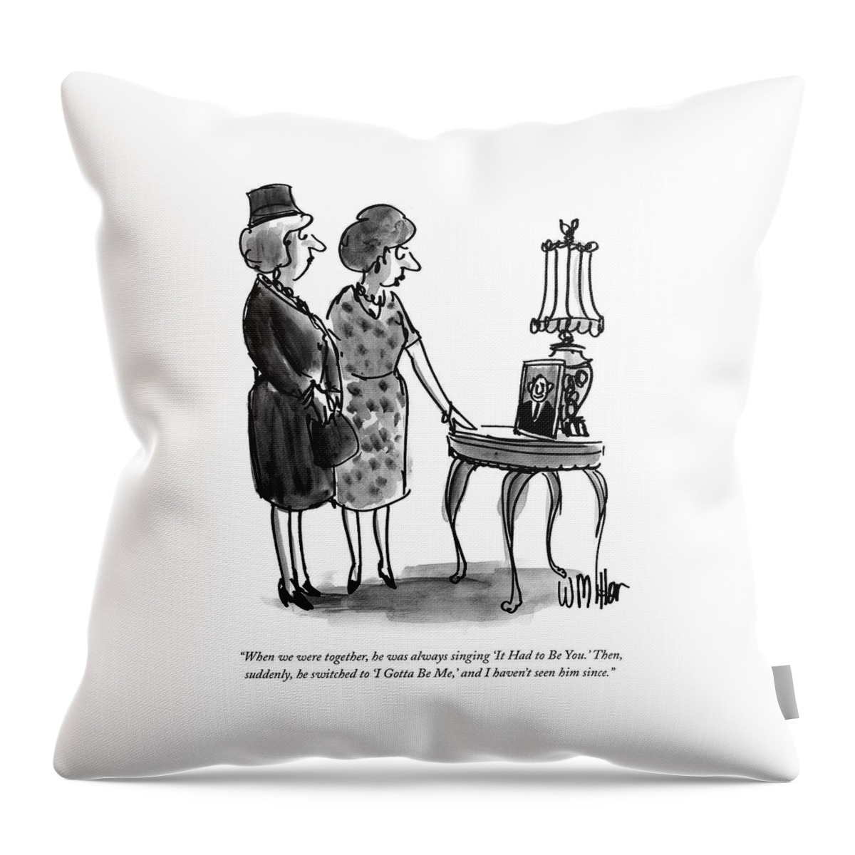 When We Were Together Throw Pillow