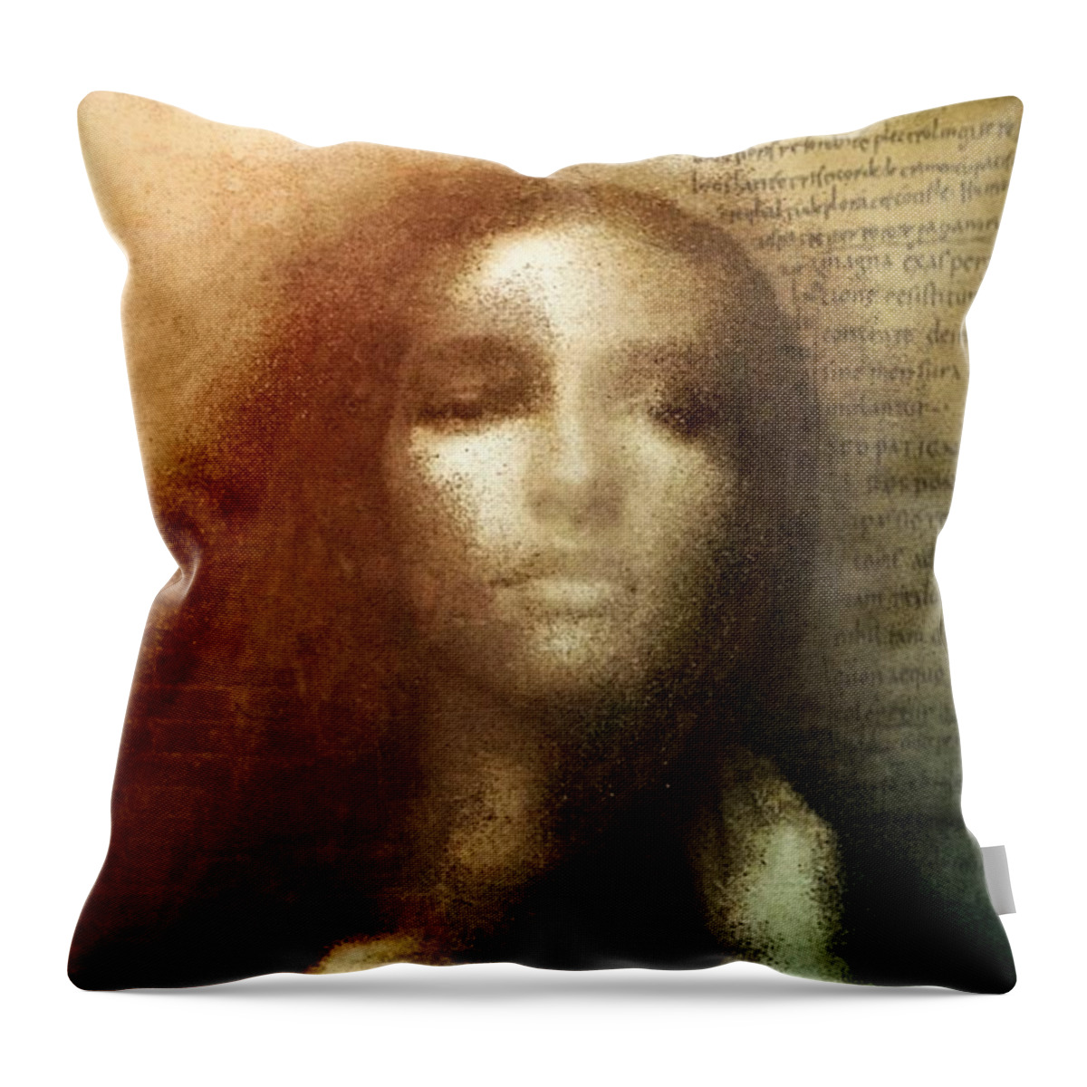Woman Throw Pillow featuring the digital art Which is my fate by Gun Legler