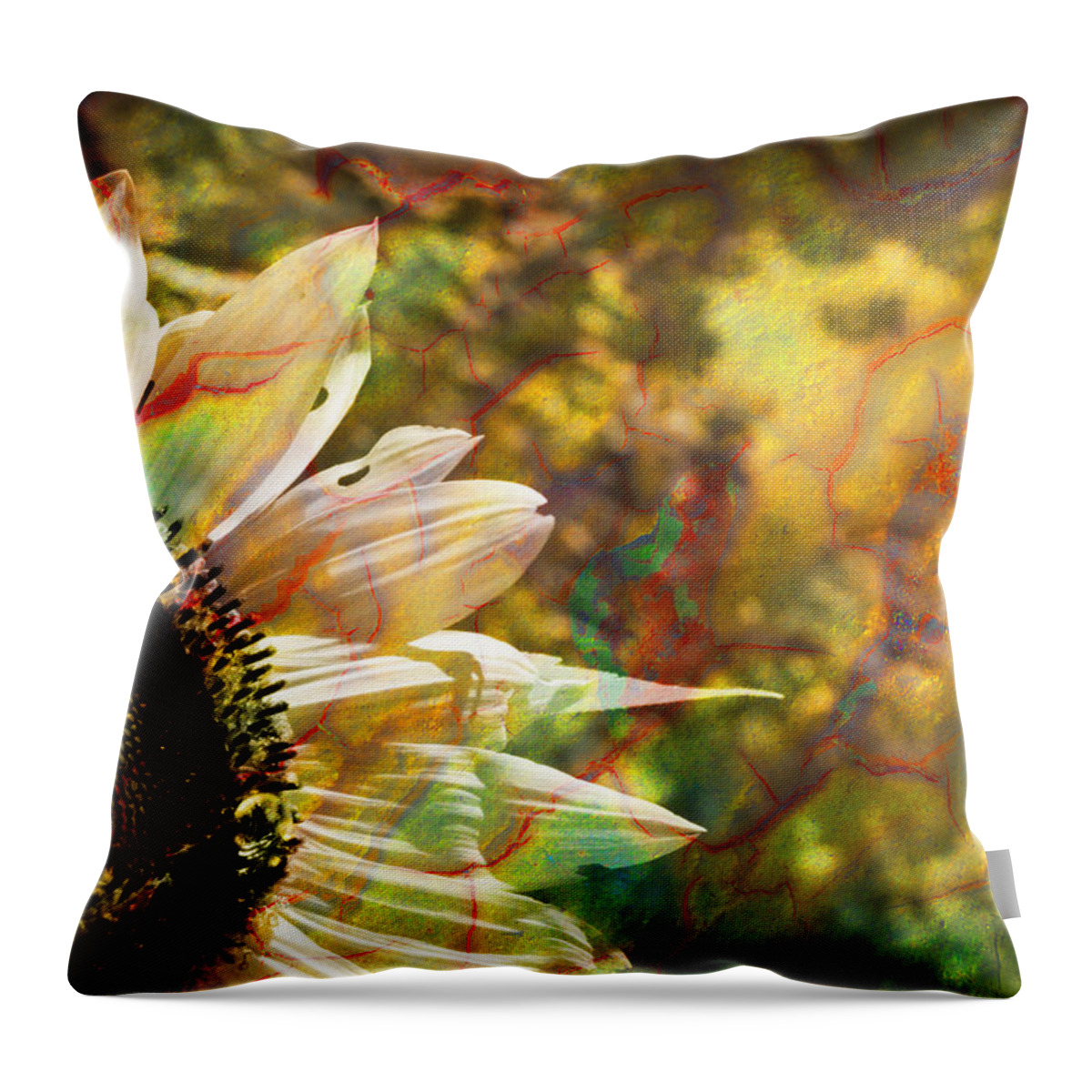 Sunflower Throw Pillow featuring the photograph Whimsical Sunflower by Luke Moore