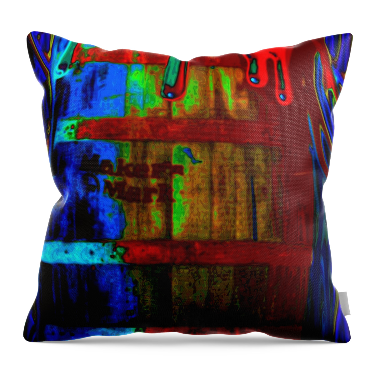 Whiskey Throw Pillow featuring the digital art Whiskey A Go Go by Alec Drake